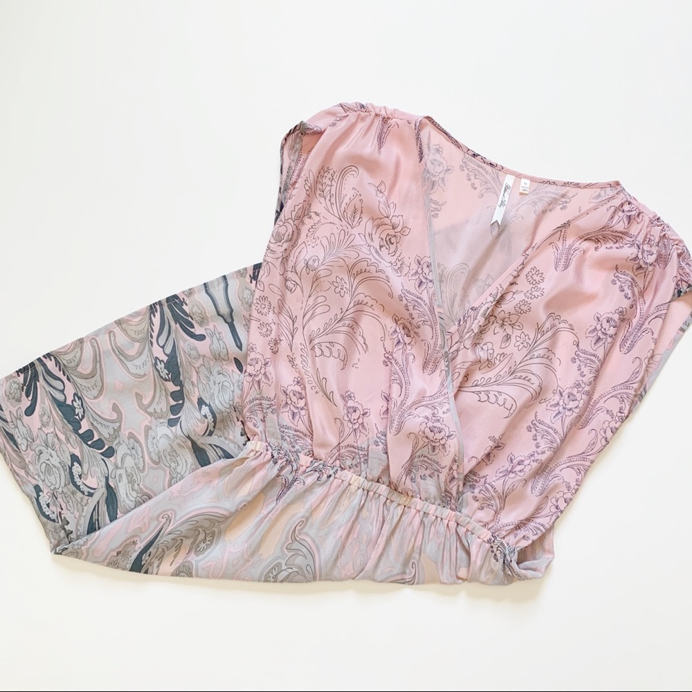 Petticoat Alley Light Pink Paisley Dress Size M